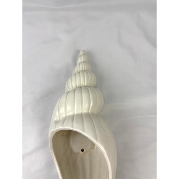Vintage Fitz & Floyd Seashell Planter Vase MCM Cottagecore Ceramic Japan 17" - Picture 14 of 16